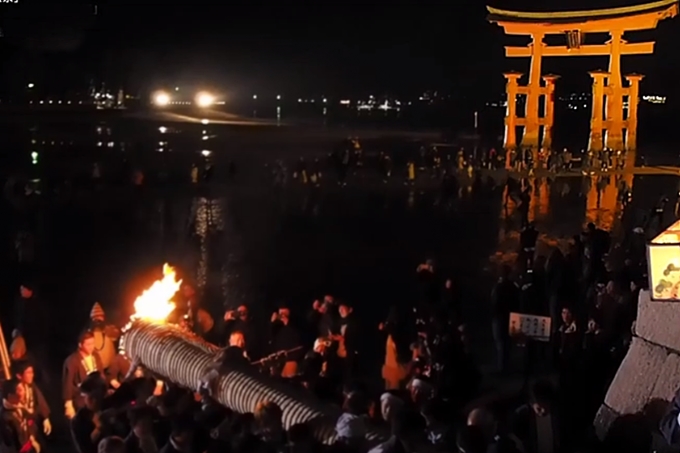 宮島厳島神社の鎮火祭2019の行事や日程